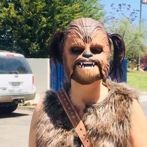 Chewbacca Star Wars Mask Wookie roaring cos play